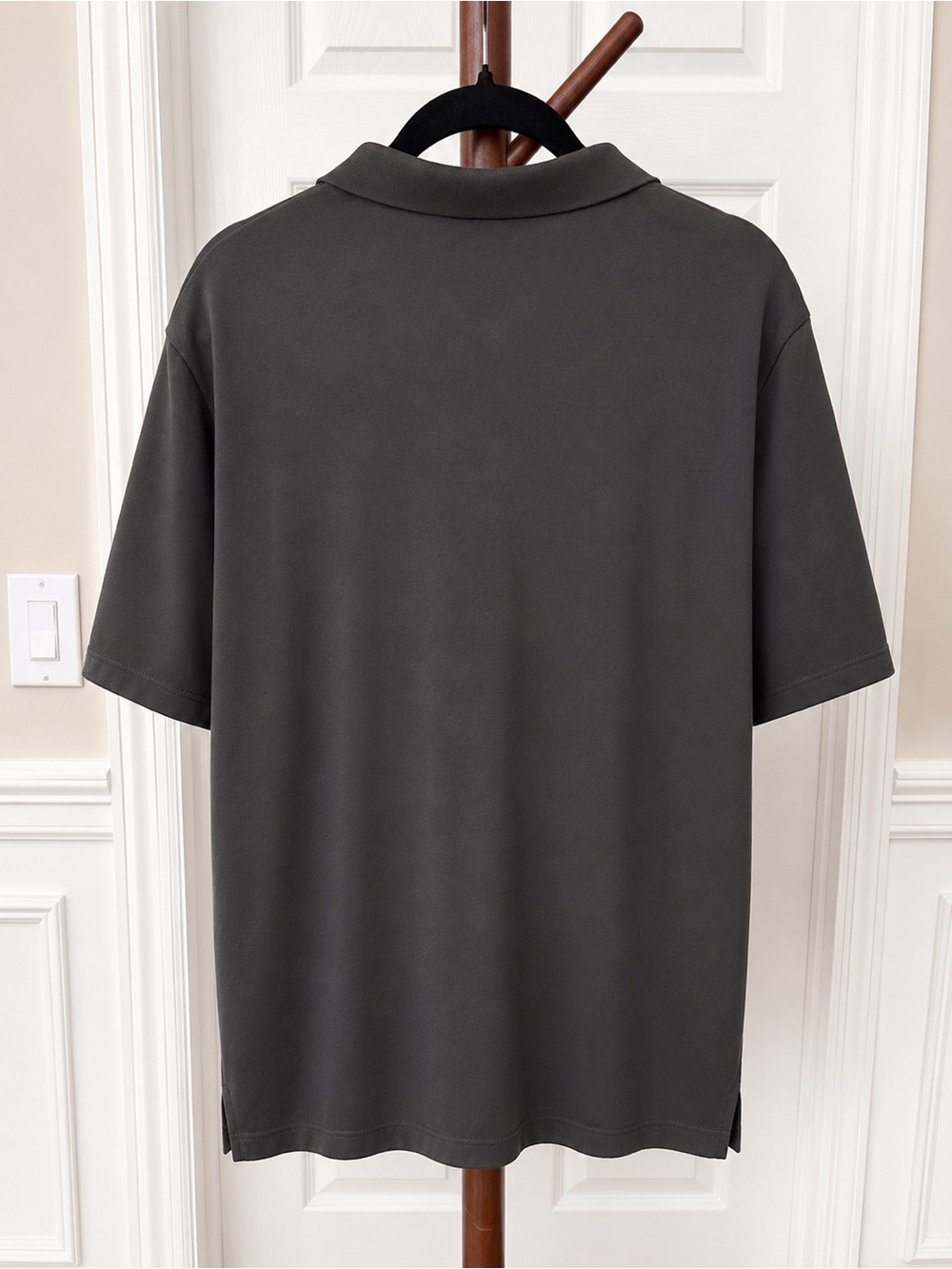 Arnold Palmer Men's Golf Black Solid Short Sleeve Cotton/Poly Polo Shirt 2XL - Picture 2 of 4